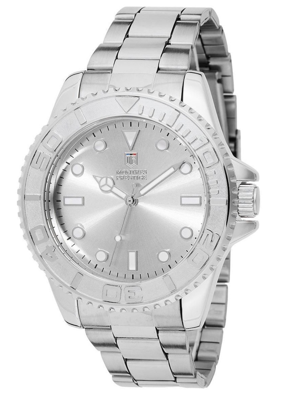NWT Invicta x Montres Prestige Men's Watch White
Silver Steel 43mm MPW-0266